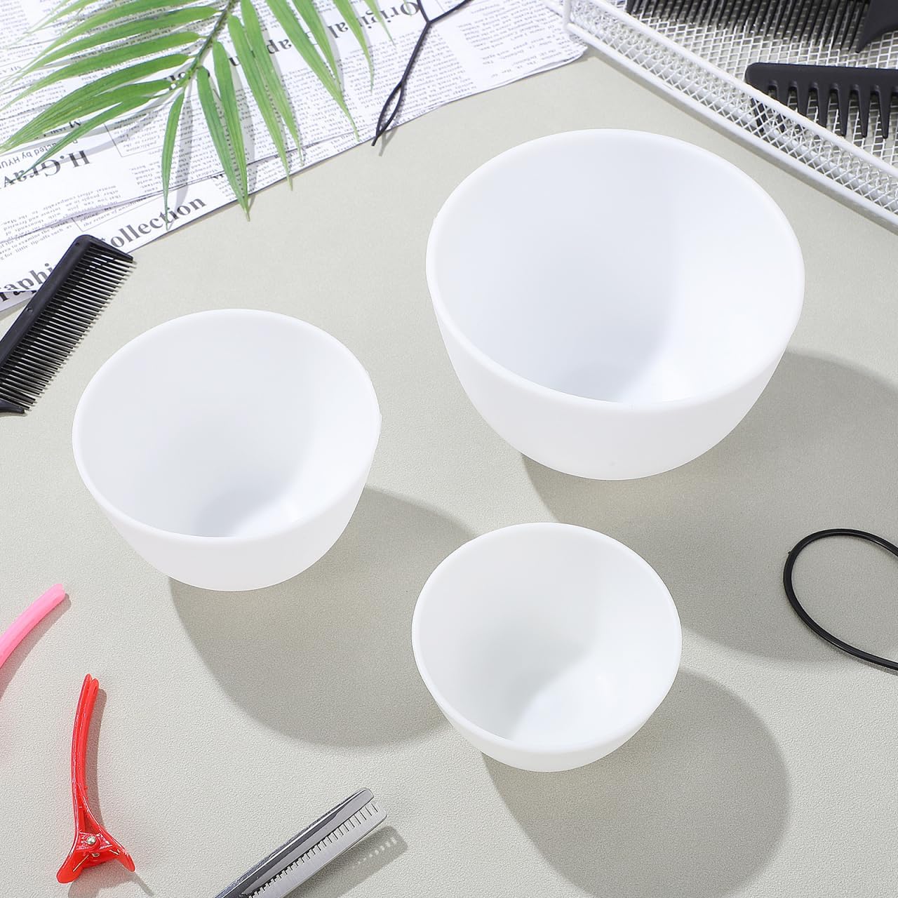 Mixing Cup Silicone - Juego de 3 tazones de silicona