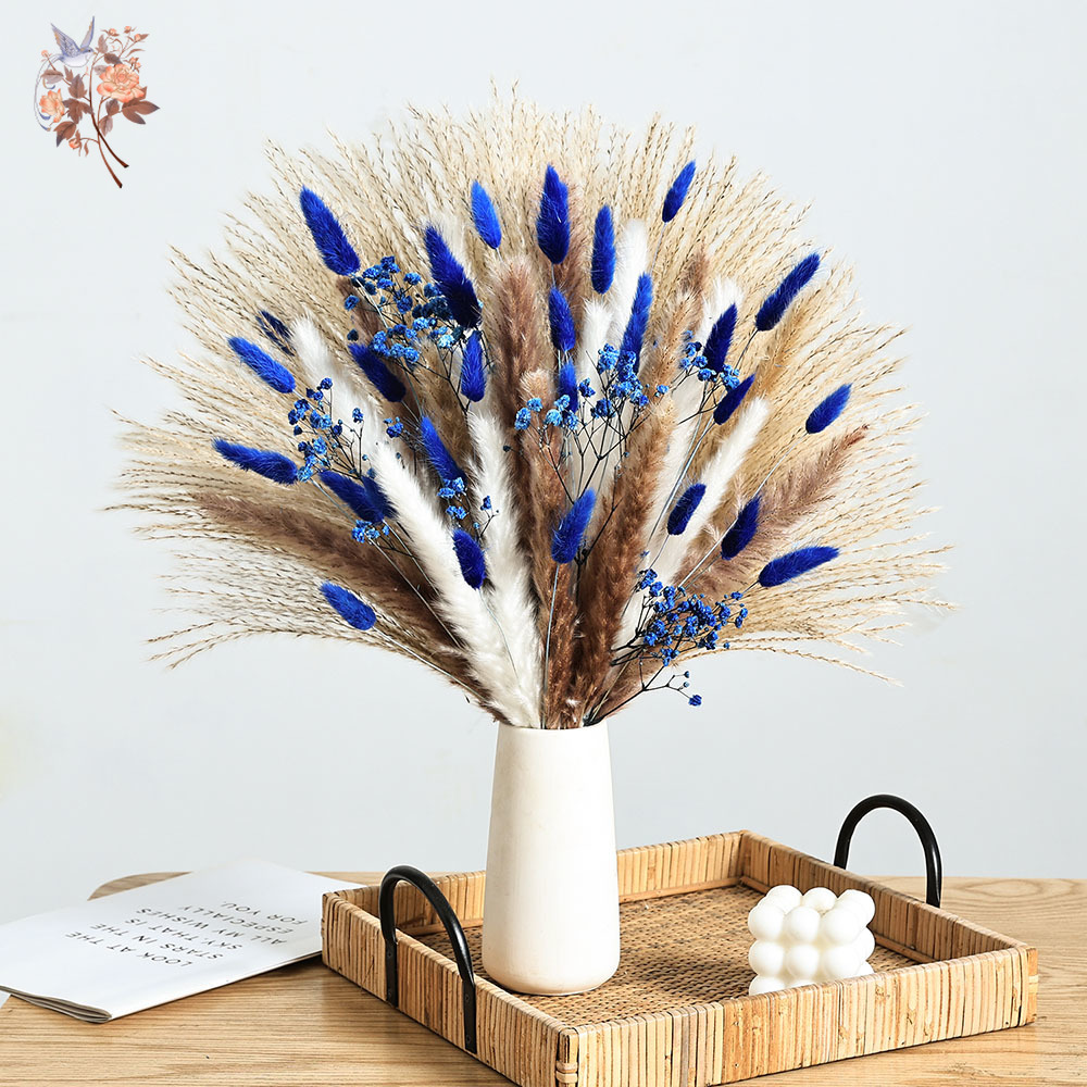 Cola de conejo esponjosa azul  - Dried Flower Bulk reseña y precio
