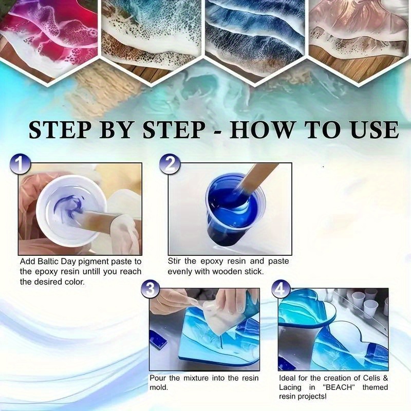 24 colores/8 colores 5 gramos  - Resin Pigment Set reseña y precio