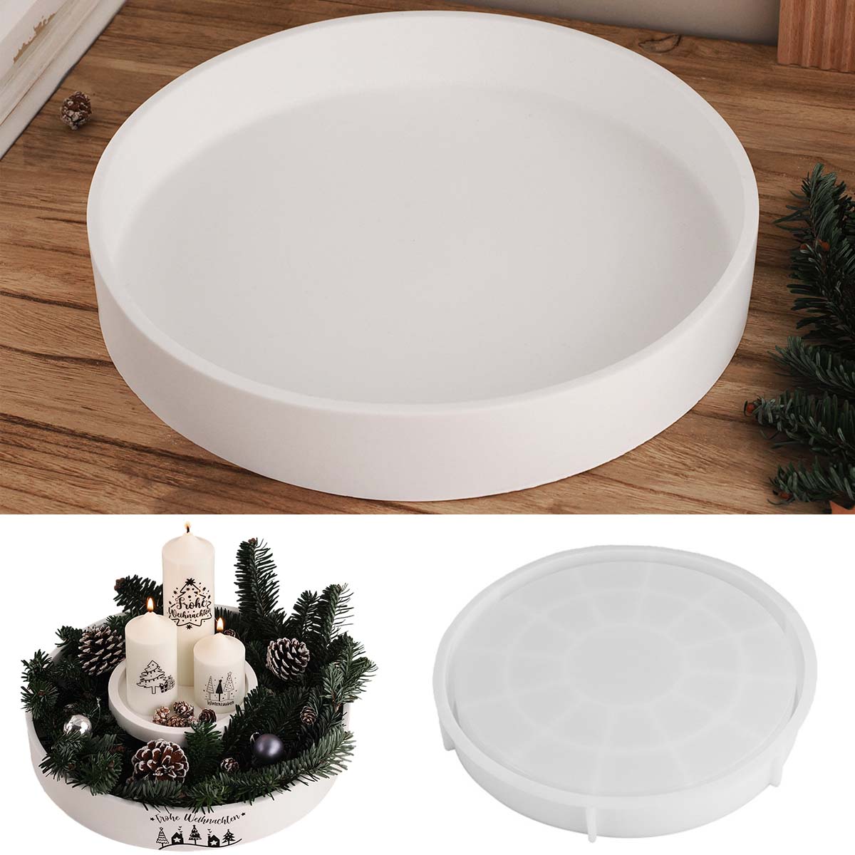 Cuenco redondo de hormigón par - Coaster Mold Round reseña y precio