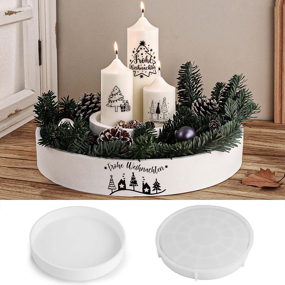 Cuenco redondo de hormigón par - Coaster Mold Round reseña y precio