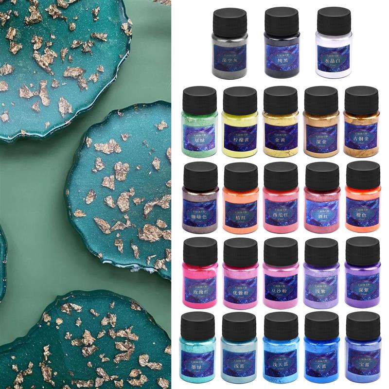 Tinte de resina epoxi en polvo - Resin Pigment Set reseña y precio