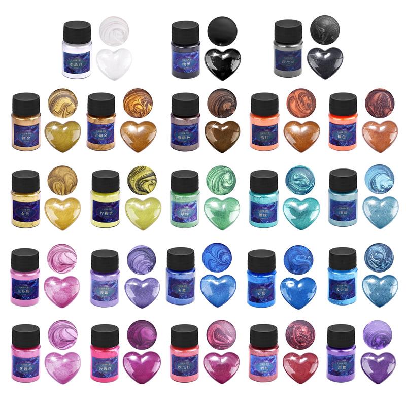 Tinte de resina epoxi en polvo - Resin Pigment Set reseña y precio