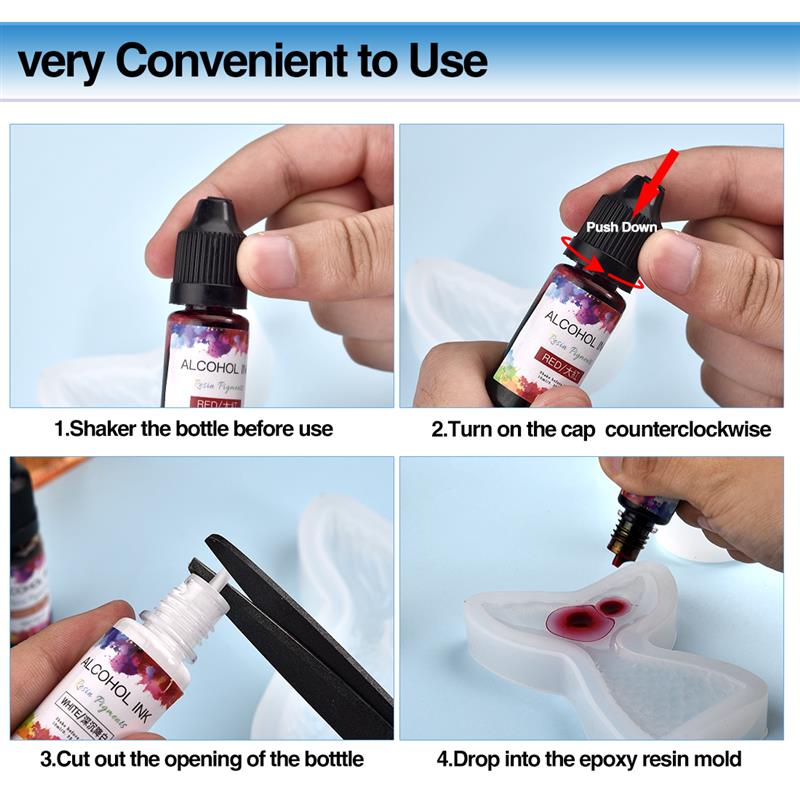 Kit de pigmento de resina epox - Resin Dye Alcohol reseña y precio